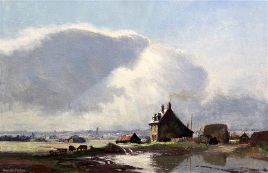 Kenneth Denton (1932-) The Silver Lining, 17.5 x 26.5in.